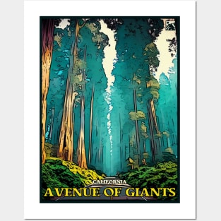 Avenue of Giants, California Posters and Art